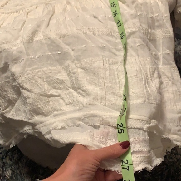 Free People off white tunic style top, lace, embr - Picture 11 of 11